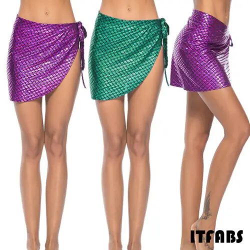 Women Fish Scale Beach Pool Sexy Bikini Cover-Up Female Wrap Dresses Summer Beach Skirt Mermaid Skirtini Bathing Suit
Women Fish Scale Beach Pool Sexy Bikini Cover-Up Female Wrap Dresses Summer Beach Skirt Mermaid Skirtini Bathing Suit
