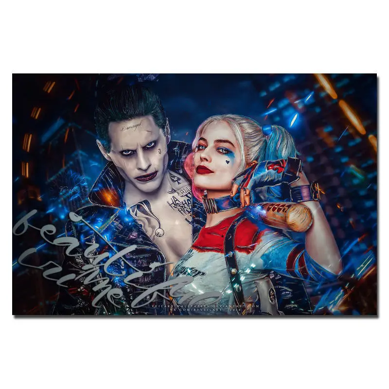 joker Harley Quinn - Suicide Squad Superheroes Movie Art Wall Decor Silk Print Poster
joker Harley Quinn - Suicide Squad Superheroes Movie Art Wall Decor Silk Print Poster
