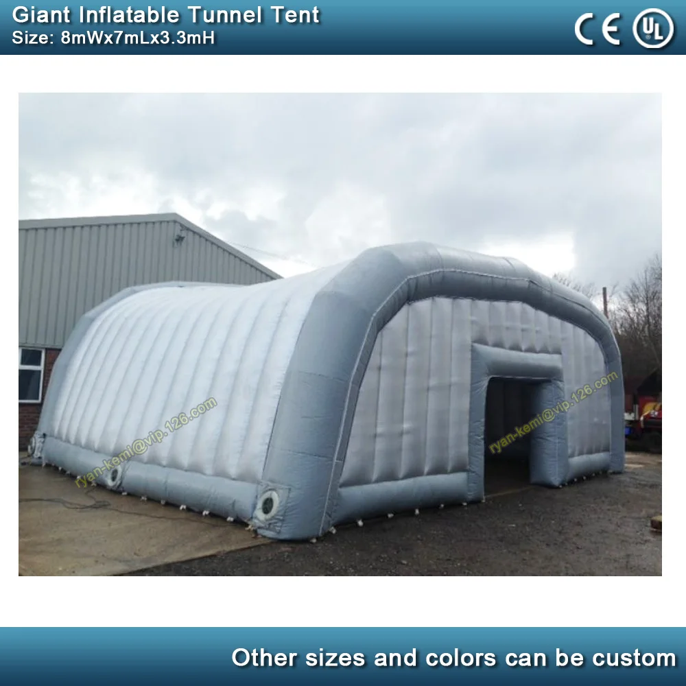 Фото Гигантская надувная туннельная палатка 8 мВт x 7 мл большая для надувной