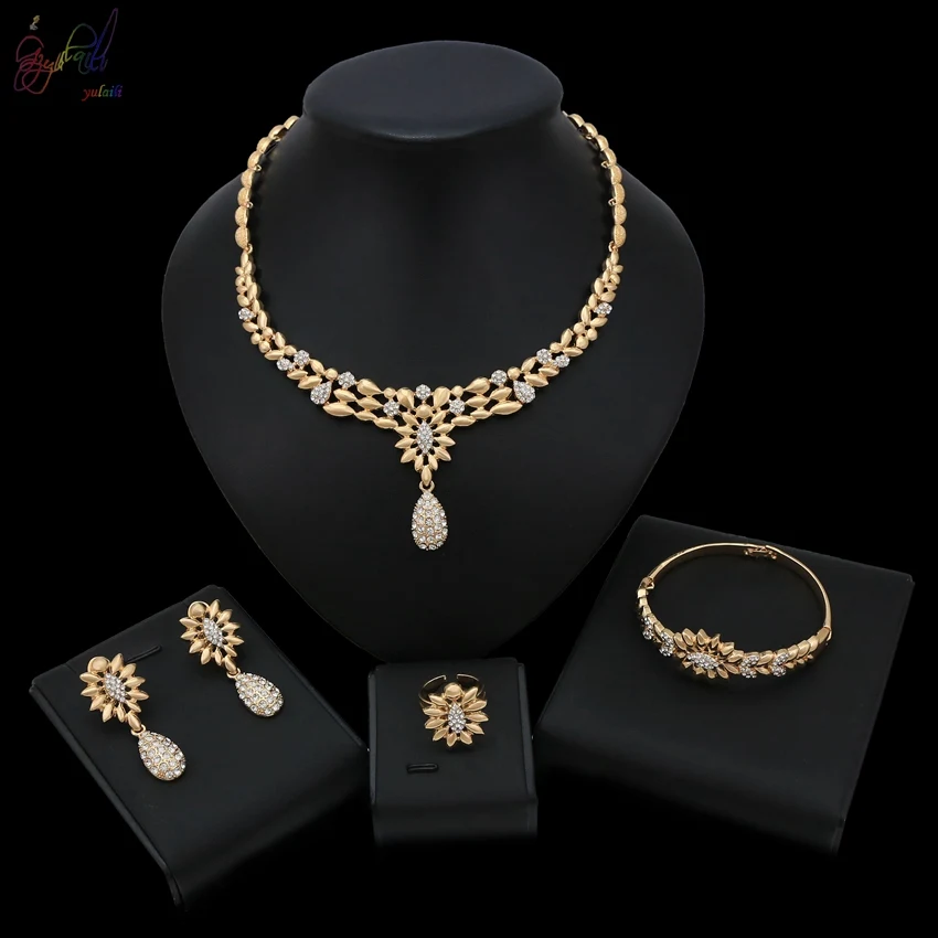Yulaili African Graceful Water Drop Necklace Bracelet Earrings Ring Jewellery Jewelry Sets Price For Nigerian Women
Yulaili African Graceful Water Drop Necklace Bracelet Earrings Ring Jewellery Jewelry Sets Price For Nigerian Women