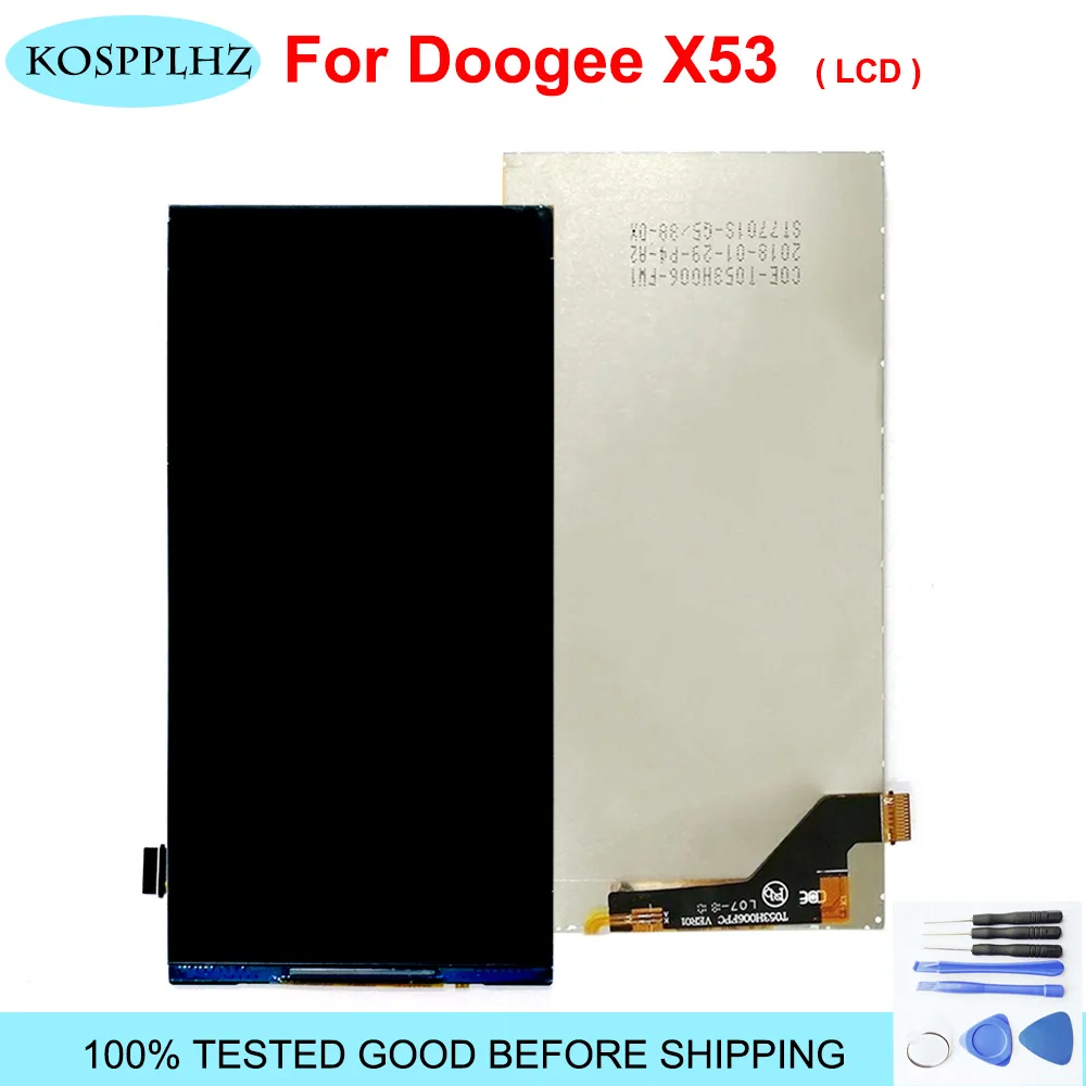 High Quality For Doogee X53 LCD Display Screen Digitizer (no touch screen ) For Doogee X53 Perfect Repair Part With Free Tools
High Quality For Doogee X53 LCD Display Screen Digitizer (no touch screen ) For Doogee X53 Perfect Repair Part With Free Tools