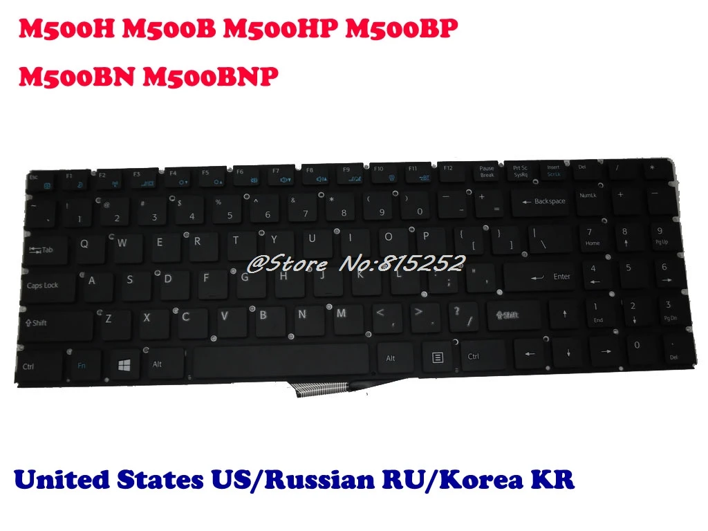 Korea KR Keyboard For Lengda M500H M500B M500HP M500BP M500BN M500BNP RU Russian DOK-V6385C 51-00-RU US English 51-00-US
Korea KR Keyboard For Lengda M500H M500B M500HP M500BP M500BN M500BNP RU Russian DOK-V6385C 51-00-RU US English 51-00-US