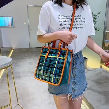 2019 Summer Big Size Women's Designer Handbag PVC Transparent Jelly Luxury Tote Bag Casual Large capacity Shoulder Messenger Bag
2019 Summer Big Size Women's Designer Handbag PVC Transparent Jelly Luxury Tote Bag Casual Large capacity Shoulder Messenger Bag