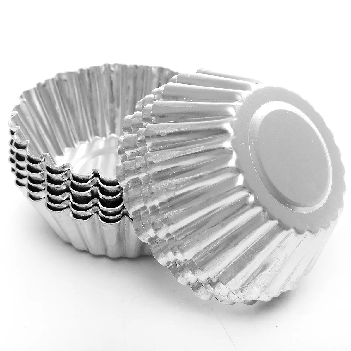 10Pcs Aluminum Foil Egg Mould Baking Cups Tart Muffin Cupcake Cases Silver 7.5cm
10Pcs Aluminum Foil Egg Mould Baking Cups Tart Muffin Cupcake Cases Silver 7.5cm