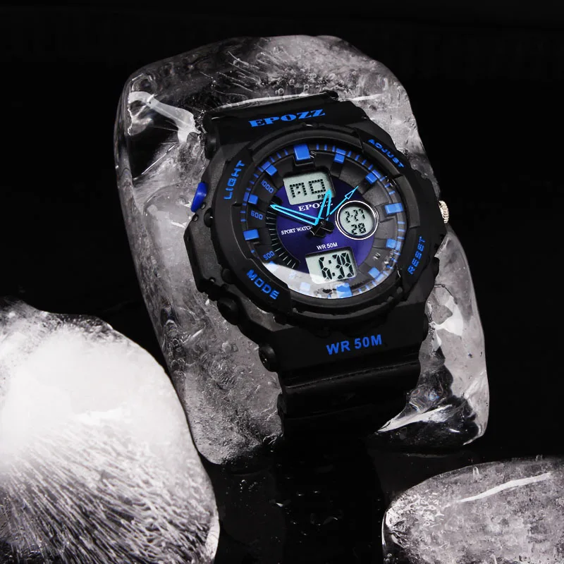 EPOZZ Men watch sport hours Swim Digital Analog dual display 66 g Waterproof Analog Male Clock relogio masculino Shock Resistant
EPOZZ Men watch sport hours Swim Digital Analog dual display 66 g Waterproof Analog Male Clock relogio masculino Shock Resistant