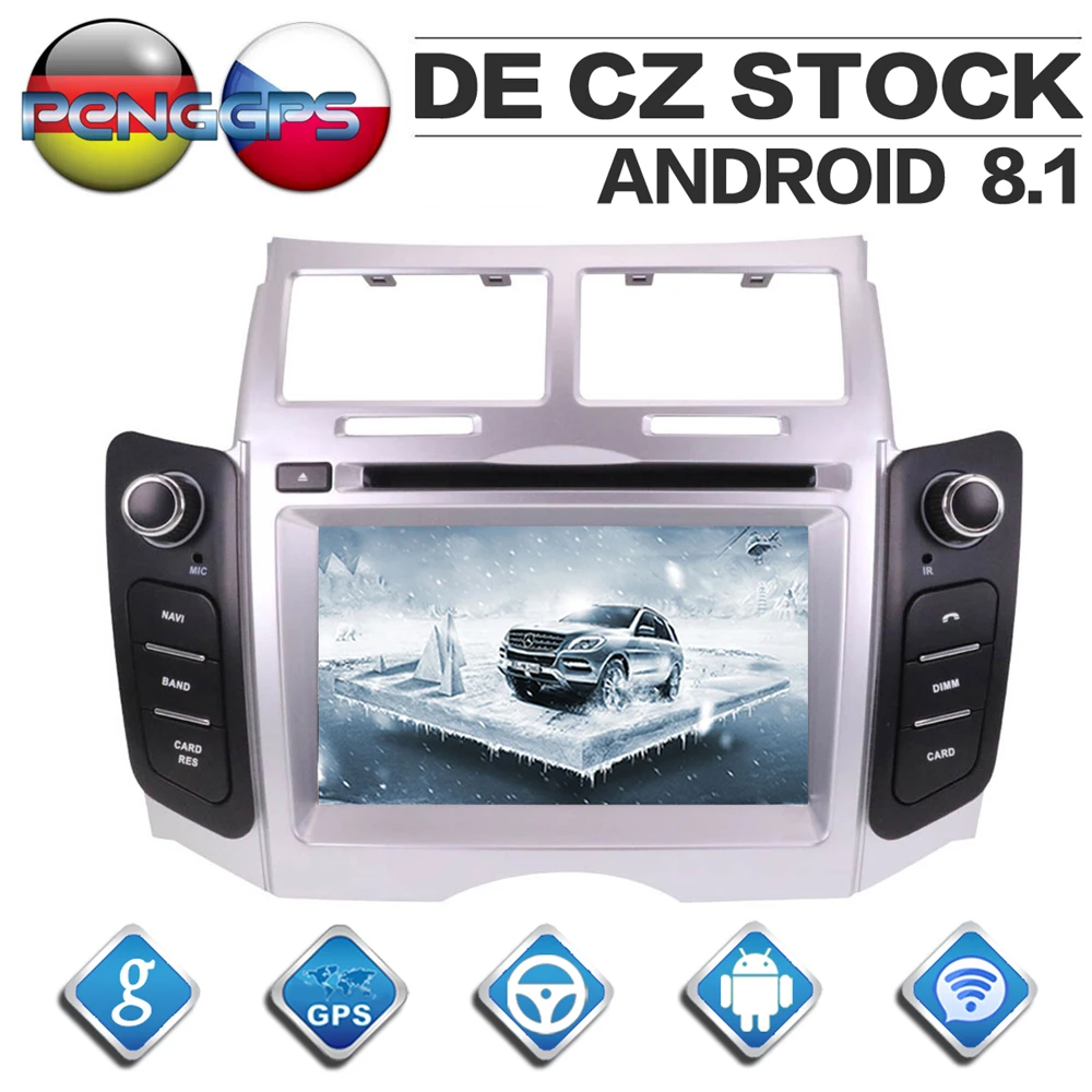 7 inch IPS Screen Android 9.0 Car CD DVD Player for Toyota Yaris 2005-2011 GPS Navigation 1024X600 HD 1080P Video 2 Din Headunit
7 inch IPS Screen Android 9.0 Car CD DVD Player for Toyota Yaris 2005-2011 GPS Navigation 1024X600 HD 1080P Video 2 Din Headunit