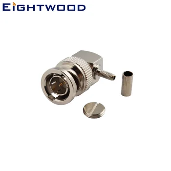 Eightwood 10PCS BNC Plug Male Right Angle RF Coaxial Connector Adapter Crimp RG179 RG316 Cable for Antenna Automotive Telecom
Eightwood 10PCS BNC Plug Male Right Angle RF Coaxial Connector Adapter Crimp RG179 RG316 Cable for Antenna Automotive Telecom