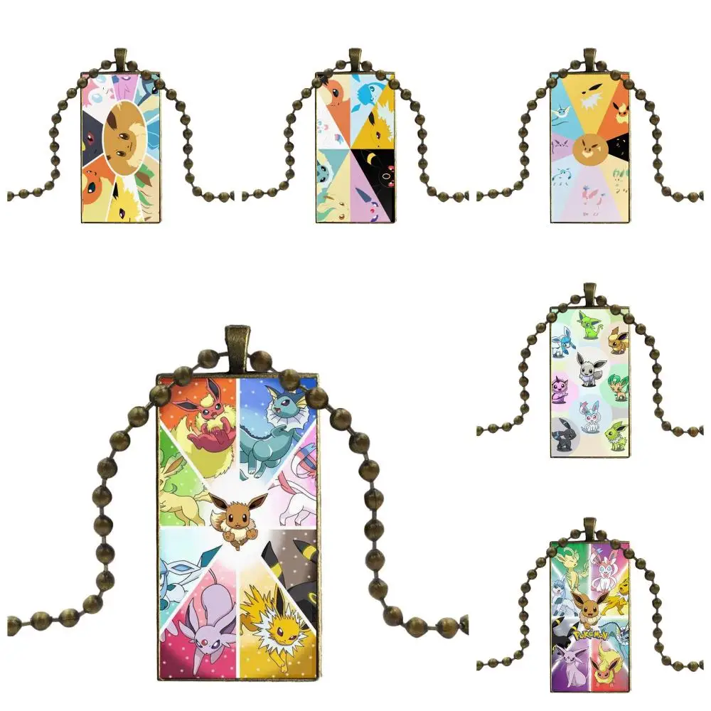 For Valentine'S Day Gift Necklace Fashion Long Chain With Rectangle Necklace Jewelry Cartoon Anime Pokemon Eeveelutions 
For Valentine'S Day Gift Necklace Fashion Long Chain With Rectangle Necklace Jewelry Cartoon Anime Pokemon Eeveelutions