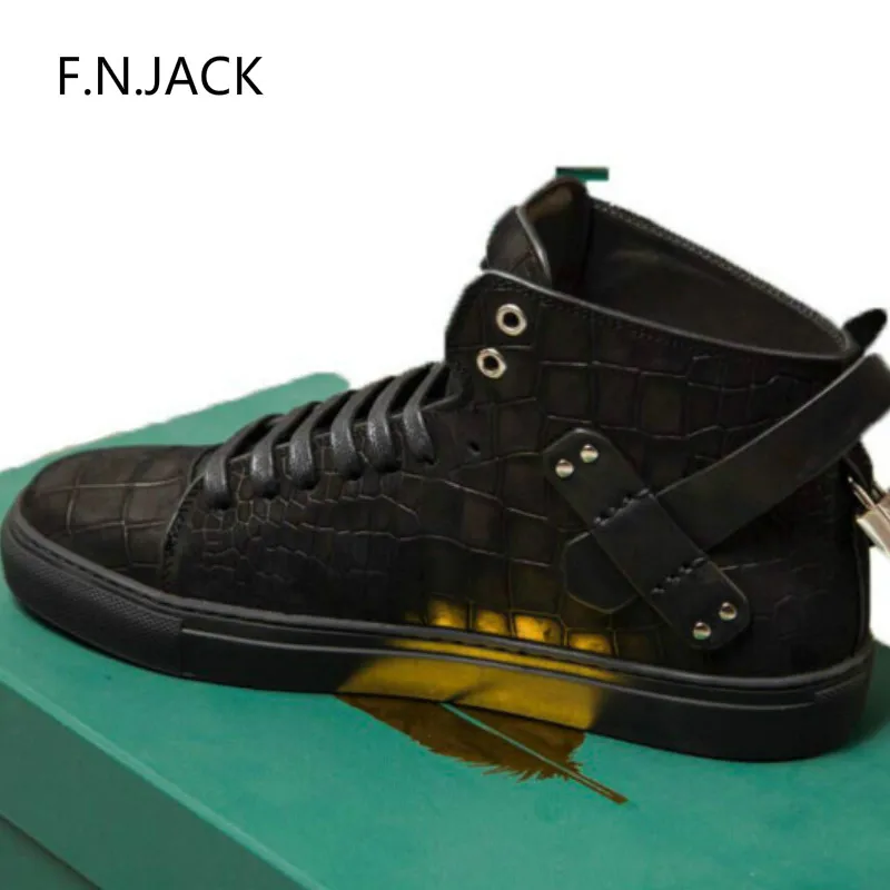 F.N.JACK new mens Sneakers designer men high quality high top Sneaker real Cow Leather Breathable casual sport shoes 2019
F.N.JACK new mens Sneakers designer men high quality high top Sneaker real Cow Leather Breathable casual sport shoes 2019