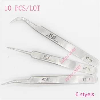New 10 pcs/lot VETUS Straight & Curve eyelash extension tweezers stainless steel free shipping
New 10 pcs/lot VETUS Straight & Curve eyelash extension tweezers stainless steel free shipping