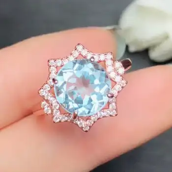 Fidelity Natural 8mm sky blue topaz stone Ring s925 sterling silver beautiful star fine Jewelry for women party Natural gemstone
Fidelity Natural 8mm sky blue topaz stone Ring s925 sterling silver beautiful star fine Jewelry for women party Natural gemstone