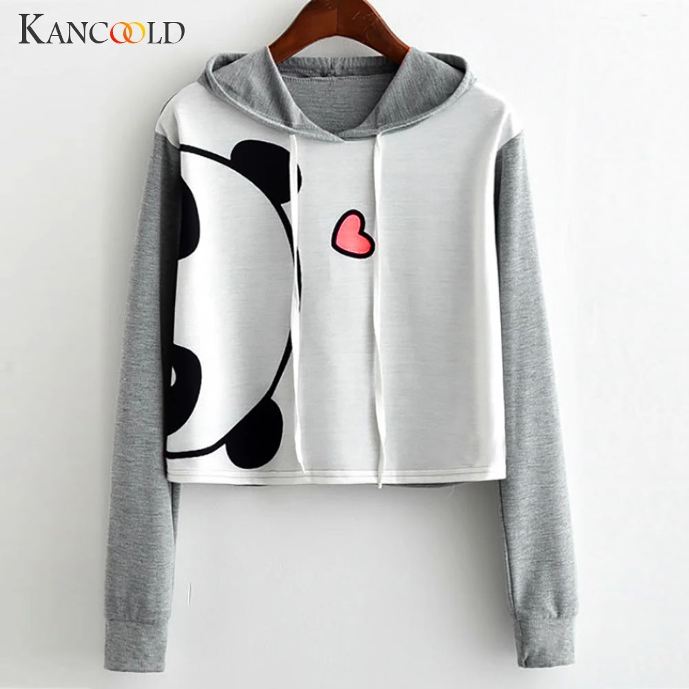 KANCOOLD top T-shirt Women Girl Animal Print Long Sleeve Hooded T-shirt Crop Pullover casual fashion new top femme 2019FEB4
KANCOOLD top T-shirt Women Girl Animal Print Long Sleeve Hooded T-shirt Crop Pullover casual fashion new top femme 2019FEB4