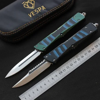 VESPA pocket Knife D2 Blade Aluminum+TC4+G10 Handle sharp outdoor camping hunting knife Tactical survival knives EDC tool gift
VESPA pocket Knife D2 Blade Aluminum+TC4+G10 Handle sharp outdoor camping hunting knife Tactical survival knives EDC tool gift