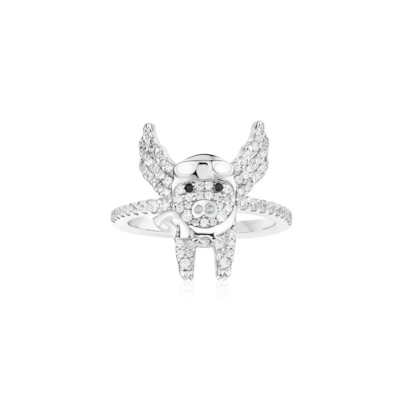 JEM original 925 sterling silver 1:1 APM ring fashion jewelry star trek series high quality flying pig diamond ring
JEM original 925 sterling silver 1:1 APM ring fashion jewelry star trek series high quality flying pig diamond ring