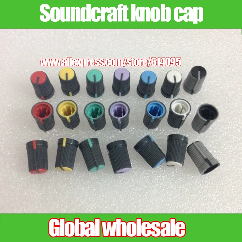 14pcs Soundcraft mixer half axle potentiometer knob cap / red yellow blue green purple white black 270 degrees audio light knob
14pcs Soundcraft mixer half axle potentiometer knob cap / red yellow blue green purple white black 270 degrees audio light knob