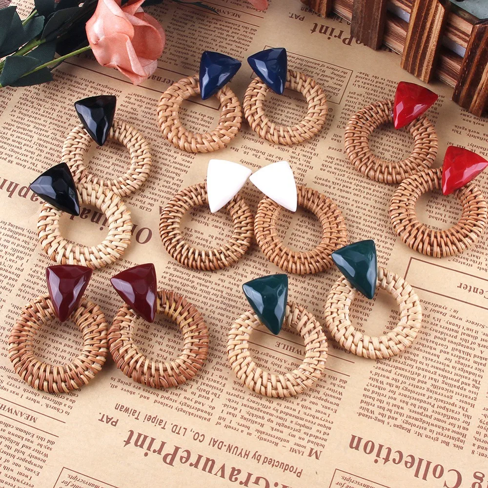 Statement Rattan Wooden Drop Earrings Vintage Handmade Resin Dangle Earrings Party 2019 Women Jewelry Wholesale
Statement Rattan Wooden Drop Earrings Vintage Handmade Resin Dangle Earrings Party 2019 Women Jewelry Wholesale