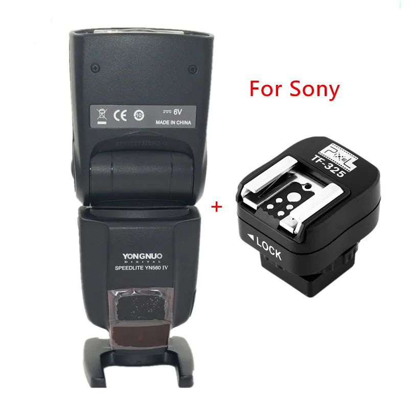 Yongnuo YN560 IV Wireless Flash Speedlite Pixel TF325 Hotshoe Adapter for Sony A900 A850 A750 A700 A550 A500 A380 A350 A330 A300
Yongnuo YN560 IV Wireless Flash Speedlite Pixel TF325 Hotshoe Adapter for Sony A900 A850 A750 A700 A550 A500 A380 A350 A330 A300