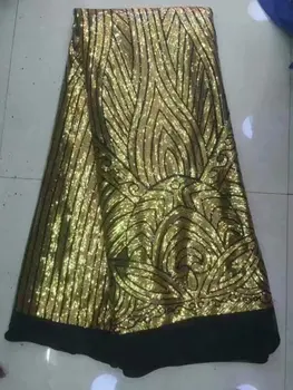 Gold High Quality Nigerian Mesh Embrodiery Lace Sequin Fabric Gold Silver Sequin Dentelle Fabric For Party African Lace Fabric
Gold High Quality Nigerian Mesh Embrodiery Lace Sequin Fabric Gold Silver Sequin Dentelle Fabric For Party African Lace Fabric