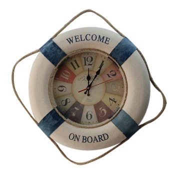 Retro 10 Inch Mediterranean Style Handmade wall clock Vintage Welcome Wooden Mute Clock for Live Room Home Decor
Retro 10 Inch Mediterranean Style Handmade wall clock Vintage Welcome Wooden Mute Clock for Live Room Home Decor