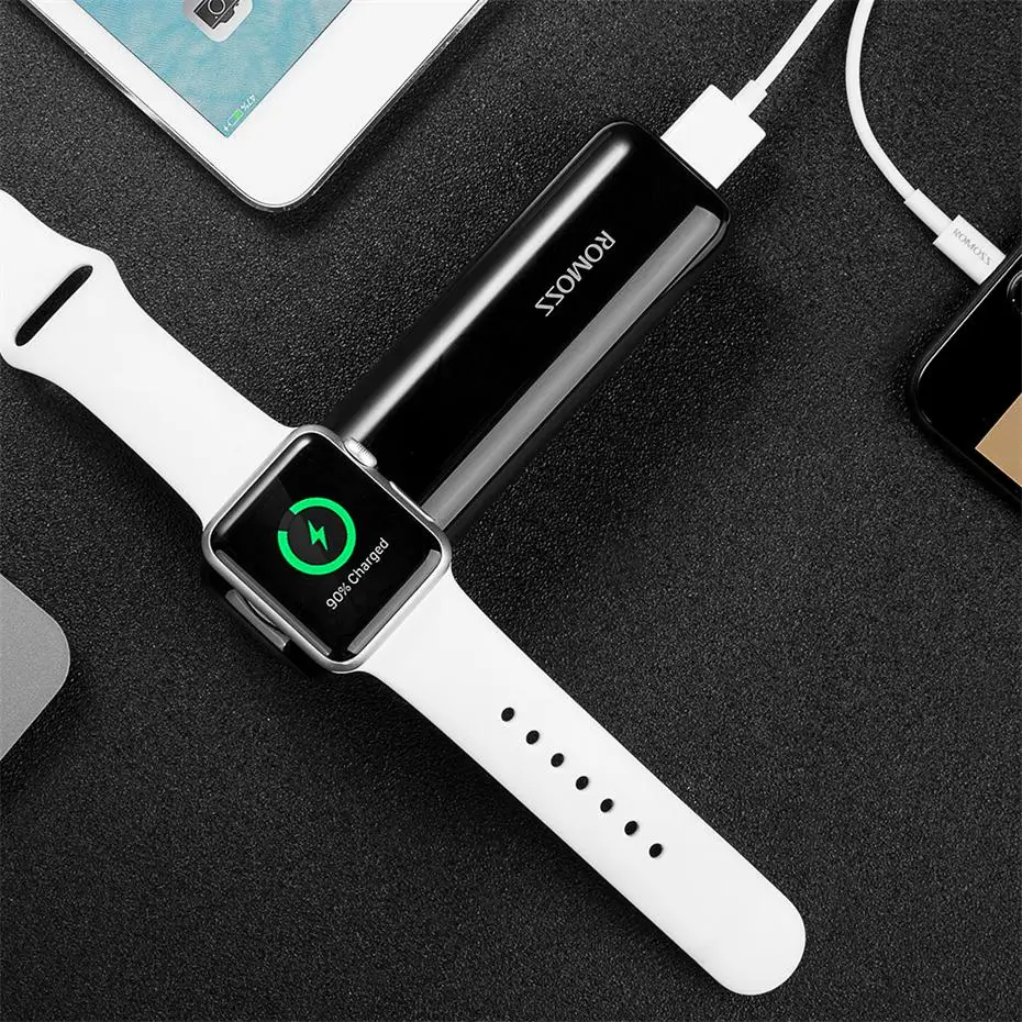 Romoss Wireless Charger for Apple Watch Dual Port Output Portable Power Bank 11