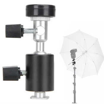 1 Pc Black Universal 360 Degree Camera Flash Hot Shoe Adapter Umbrella Holder Swivel Light Stand Bracket Type C Photography Accs
1 Pc Black Universal 360 Degree Camera Flash Hot Shoe Adapter Umbrella Holder Swivel Light Stand Bracket Type C Photography Accs