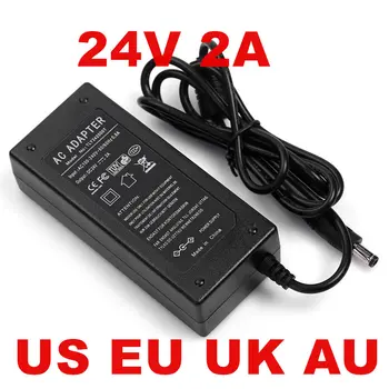 1PCS 48W 2A 24V Power Adapter 24V 2A 2000mA Power Supply Adapter 1PCS US EU UK AU plug AC line 1.2M AC-DC 100-240V
1PCS 48W 2A 24V Power Adapter 24V 2A 2000mA Power Supply Adapter 1PCS US EU UK AU plug AC line 1.2M AC-DC 100-240V