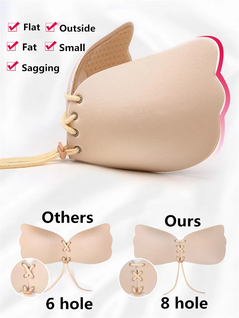 Seamless Invisible Bra Adhesive Silicone Backless Bralette Strapless Push Up Bra Sexy Lingerie Fly Bra Women Underwear 7