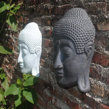 European Cement Buddha Head Statue Wall Hanging Decoration Outdoor Garden Wall Mural Ornaments Courtyard Park Wall Sticker Craft
European Cement Buddha Head Statue Wall Hanging Decoration Outdoor Garden Wall Mural Ornaments Courtyard Park Wall Sticker Craft