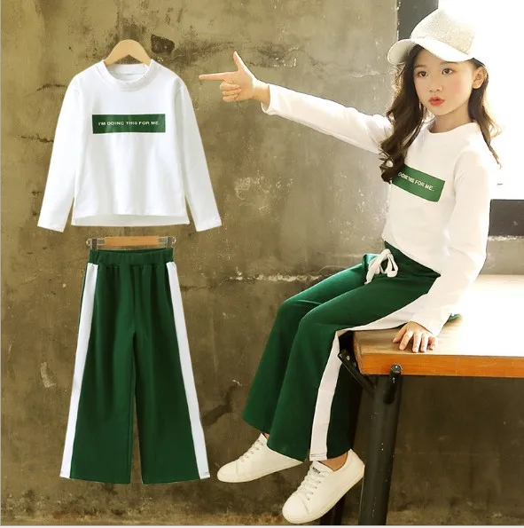New girl summer clothing set O-neck long sleeve t shirts+pants teenager clothes 2pc set sports casual wear suit tracksuit
New girl summer clothing set O-neck long sleeve t shirts+pants teenager clothes 2pc set sports casual wear suit tracksuit