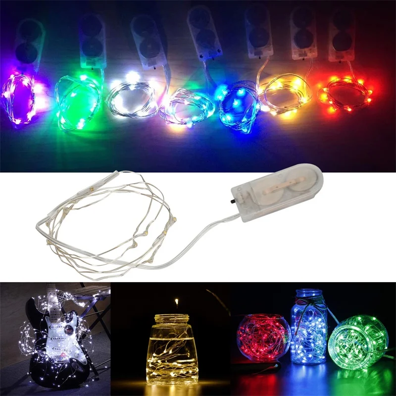 10 20 30 LED String Fairy Garland lights Copper Wire lighting For Holiday Xmas Tree Wedding Party Decor Power by CR2302 Battery
10 20 30 LED String Fairy Garland lights Copper Wire lighting For Holiday Xmas Tree Wedding Party Decor Power by CR2302 Battery