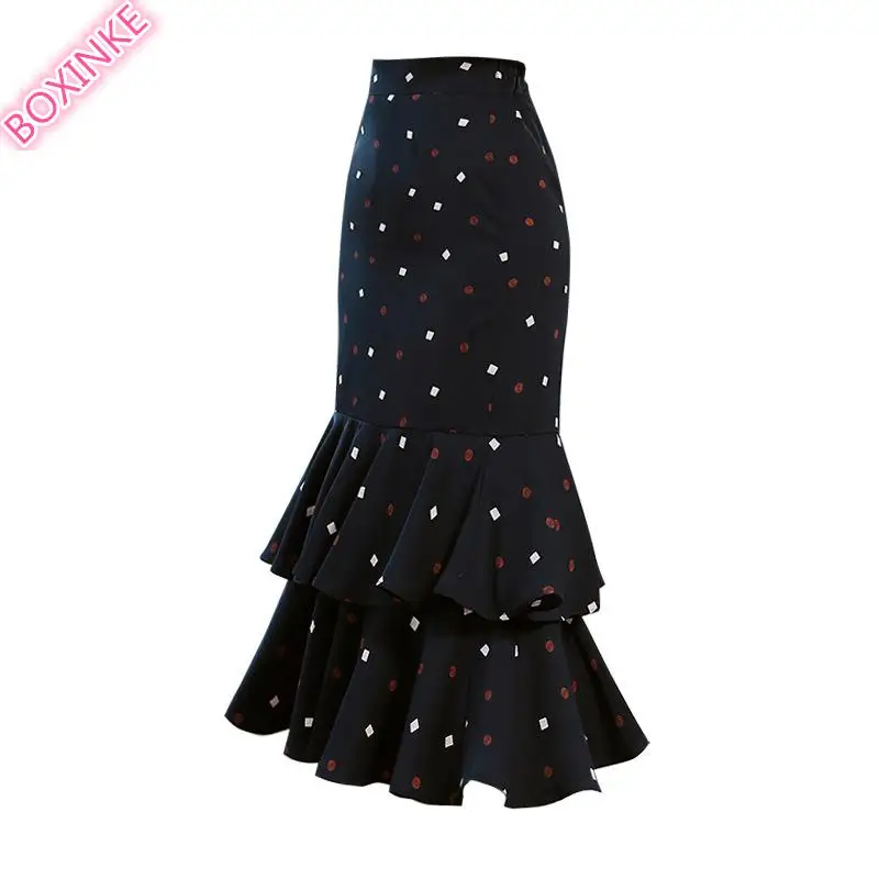 Skirts Saia Longa Tutu Sale Polyester Lanon Casual Print Faldas Mujer New Printed Half-length With Lotus Leaf For Edge Cake
Skirts Saia Longa Tutu Sale Polyester Lanon Casual Print Faldas Mujer New Printed Half-length With Lotus Leaf For Edge Cake