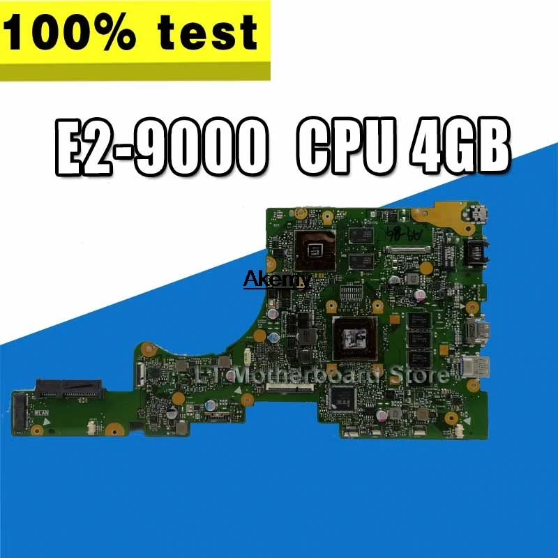 E402BP Laptop Motherboard For ASUS E402BP E402B Notebook mainboard test OK E2-9000 CPU 4GB RAM
E402BP Laptop Motherboard For ASUS E402BP E402B Notebook mainboard test OK E2-9000 CPU 4GB RAM