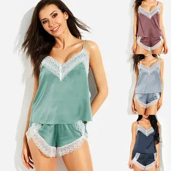 Women Sexy Satin Pajama Sets Lady Girls Spaghetti Lingerie Sleepwear Silk Babydoll Nightwear Pjs Set
Women Sexy Satin Pajama Sets Lady Girls Spaghetti Lingerie Sleepwear Silk Babydoll Nightwear Pjs Set