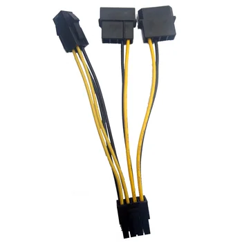 ATX 4 Pin male + Double Molex 4 Pin to 8 Pin Female EPS Power Cable Adapter 4Px3 to 8P Adaptor
ATX 4 Pin male + Double Molex 4 Pin to 8 Pin Female EPS Power Cable Adapter 4Px3 to 8P Adaptor
