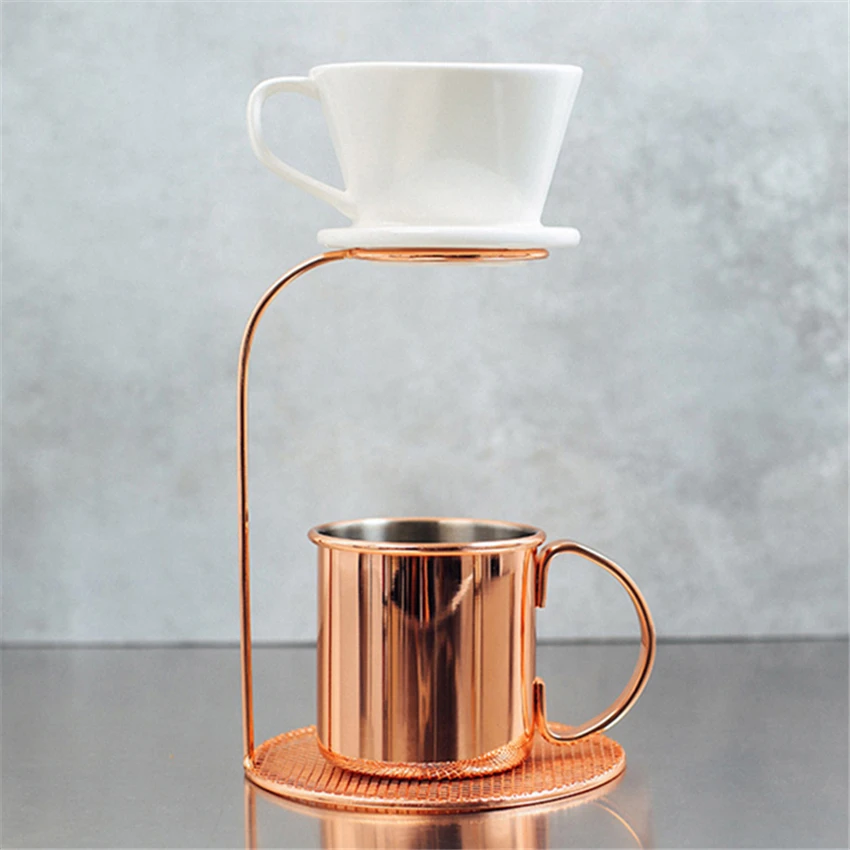 Rose Gold Pour-over Coffee Filter Rack Tea Leaves Filter Holder 2 Sizes Stand Racks Dripper Coffee Filter Cup Stander
Rose Gold Pour-over Coffee Filter Rack Tea Leaves Filter Holder 2 Sizes Stand Racks Dripper Coffee Filter Cup Stander