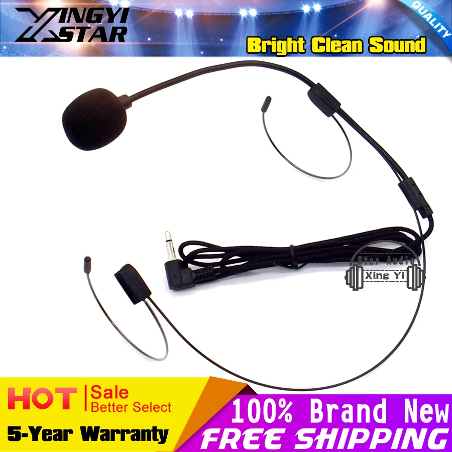 3.5 mm Plug Headworn Headset Condenser Microphone Mic Mike For Computer Teaching Speech PC Laptop Tour Guide Amplifier Speaker
3.5 mm Plug Headworn Headset Condenser Microphone Mic Mike For Computer Teaching Speech PC Laptop Tour Guide Amplifier Speaker