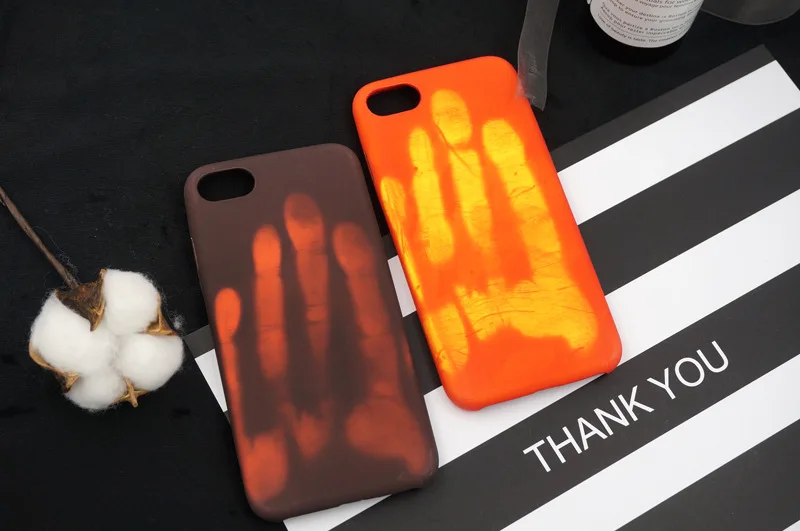 2017 New PC Thermal Sensor Heat sensitive color changing mobile phone cover case For iPhone 6 7 6s plus cases capa for apple 7 (3)