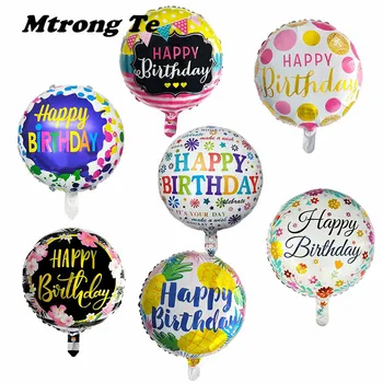 50pcs 18inch Round Printed Happy Birthday Pineapple Foil Balloons Baby Shower Birthday Party Helium Air Globos Decor Supplies
50pcs 18inch Round Printed Happy Birthday Pineapple Foil Balloons Baby Shower Birthday Party Helium Air Globos Decor Supplies