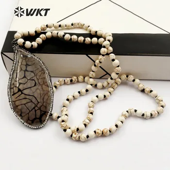 WT-NV202 Wholesale Special Custom Natural knotted beads pendant Necklace Stone Long Beads With White beads for jewelry
WT-NV202 Wholesale Special Custom Natural knotted beads pendant Necklace Stone Long Beads With White beads for jewelry
