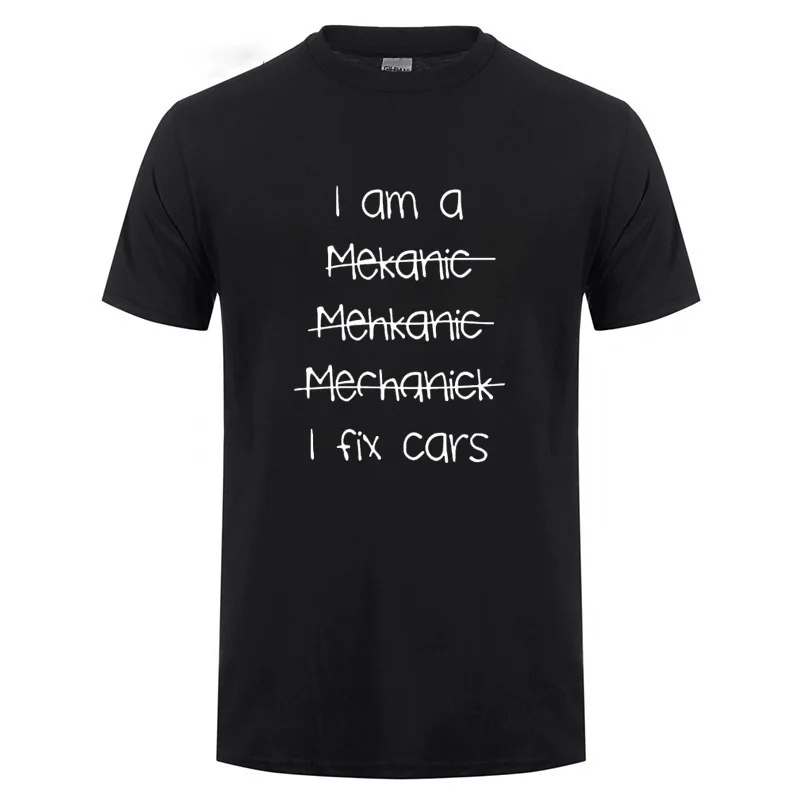 I Am A Mechanic I Fix Cars T Shirt Father's Day Gift Funny Birthday Present For Men Dad Father Husband Round Neck Cotton T-Shirt
I Am A Mechanic I Fix Cars T Shirt Father's Day Gift Funny Birthday Present For Men Dad Father Husband Round Neck Cotton T-Shirt