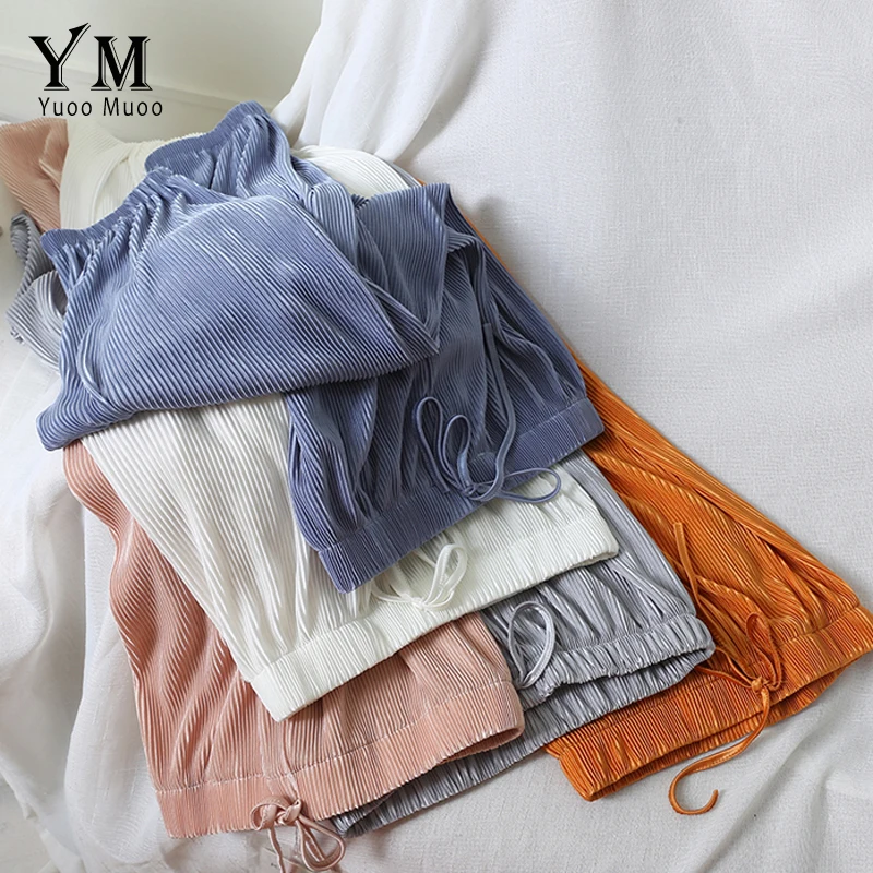 YuooMuoo Ins Hot Summer Pants 2019 New Trousers Women Drawstring Loose Harem Pants Candy Color Korean Style Women Pleated Pants
YuooMuoo Ins Hot Summer Pants 2019 New Trousers Women Drawstring Loose Harem Pants Candy Color Korean Style Women Pleated Pants
