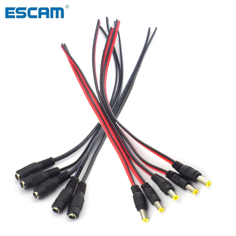 Connectors DC Male Female Plug Cable for CCTV Camera Security System DC Power Extension Cable Plug Adaptor 2.1*5.5mm
Connectors DC Male Female Plug Cable for CCTV Camera Security System DC Power Extension Cable Plug Adaptor 2.1*5.5mm
