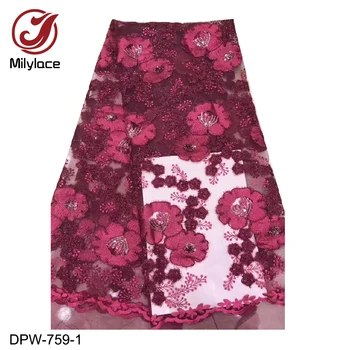 African Lace Fabric High Quality Embroidery Tulle Lace Fabric Wholesale French Net Lace Fabric for Dress DPW-759
African Lace Fabric High Quality Embroidery Tulle Lace Fabric Wholesale French Net Lace Fabric for Dress DPW-759