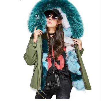 New 2017 Snowimage Women's Luxurious Real Fox fur Lining Black Parka Regular Large Raccoon fur Hooded Coat Outwear Winter Jacket
New 2017 Snowimage Women's Luxurious Real Fox fur Lining Black Parka Regular Large Raccoon fur Hooded Coat Outwear Winter Jacket