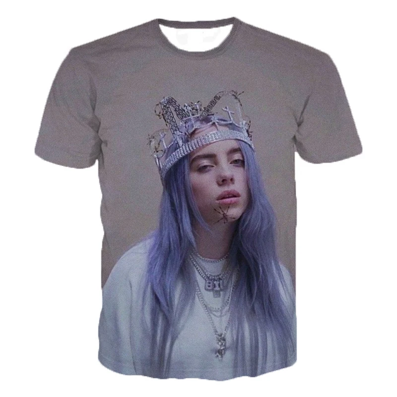 Music Singer Billie Eilish 3D Printing T Shirts Men Women Short Sleeve Casual Printed Personality Plus Size T Shirts 2XS-5XL
Music Singer Billie Eilish 3D Printing T Shirts Men Women Short Sleeve Casual Printed Personality Plus Size T Shirts 2XS-5XL