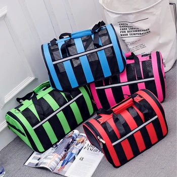 Breathable portable stereotype pet bag Outdoor Dog bags travel pet nylon stripe breathable cat carrier bag Colorful Handbag S-L
Breathable portable stereotype pet bag Outdoor Dog bags travel pet nylon stripe breathable cat carrier bag Colorful Handbag S-L