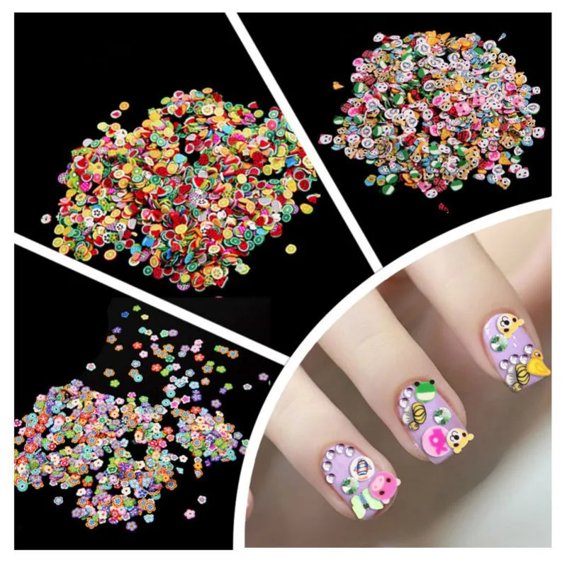 50Pcs/Set Fimo Nail Stickers 3D Nail Art Decoration Polymer Clay Animal Flower Rods Nail DIY Design Fruit Decoration Accessori
50Pcs/Set Fimo Nail Stickers 3D Nail Art Decoration Polymer Clay Animal Flower Rods Nail DIY Design Fruit Decoration Accessori