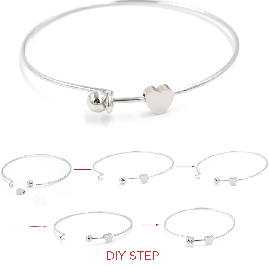 Fnixtar Stainless Steel Wire Expandable Bracelet Base Adjustable Bangle DIY Charm Bracelets Bangles inner Dia 60mm 50piece/lot
Fnixtar Stainless Steel Wire Expandable Bracelet Base Adjustable Bangle DIY Charm Bracelets Bangles inner Dia 60mm 50piece/lot