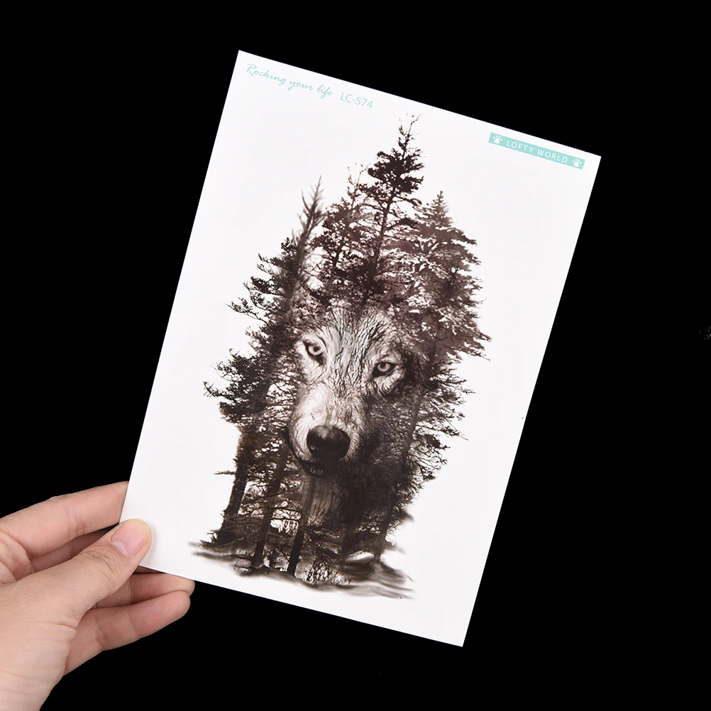 JETTING 1PC Wolf Temporary Tattoo Sticker Forest Tree Fake Waterproof Body Arm Art Punk Street Party Beauty Gift Decor Men Women
JETTING 1PC Wolf Temporary Tattoo Sticker Forest Tree Fake Waterproof Body Arm Art Punk Street Party Beauty Gift Decor Men Women