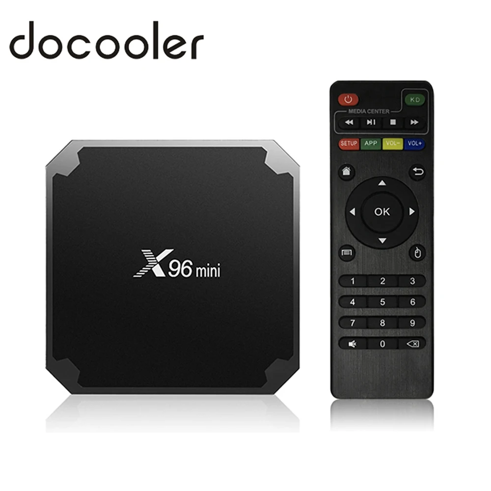 Docooler X96 mini TV BOX Smart Android 7.1 TV Box 2GB 16GB Amlogic S905W Quad Core 2.4GHz WiFi Media Set-Top Box 1GB 8GB X96mini
Docooler X96 mini TV BOX Smart Android 7.1 TV Box 2GB 16GB Amlogic S905W Quad Core 2.4GHz WiFi Media Set-Top Box 1GB 8GB X96mini